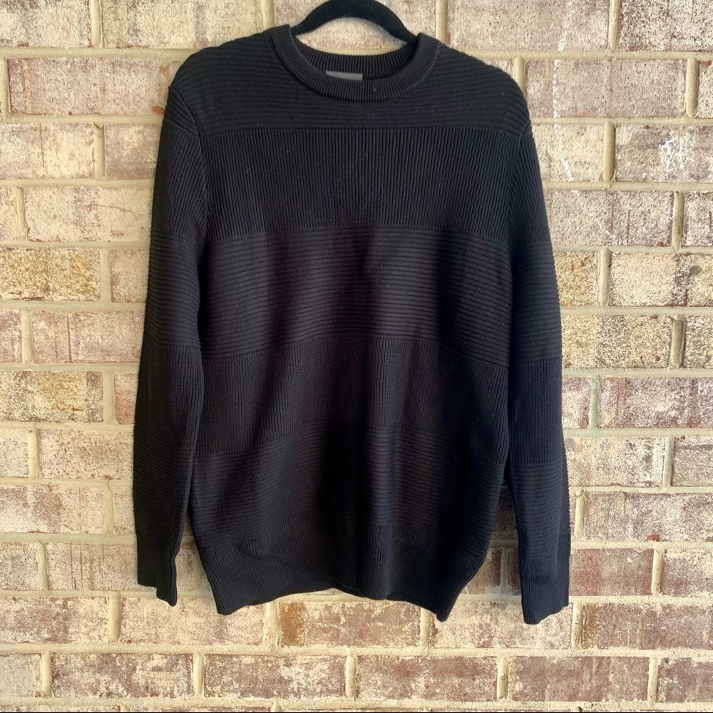NWT H&M MEN BLACK SWEATER